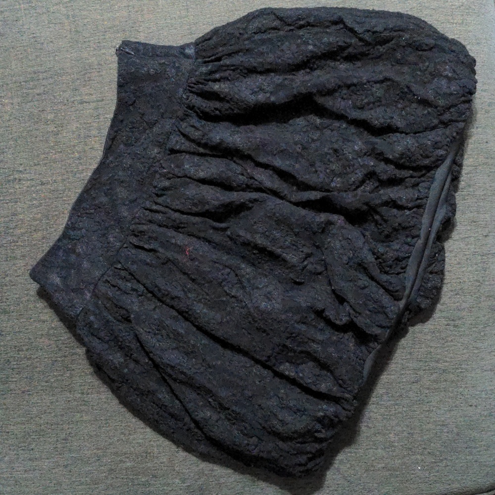 Black lace skirt